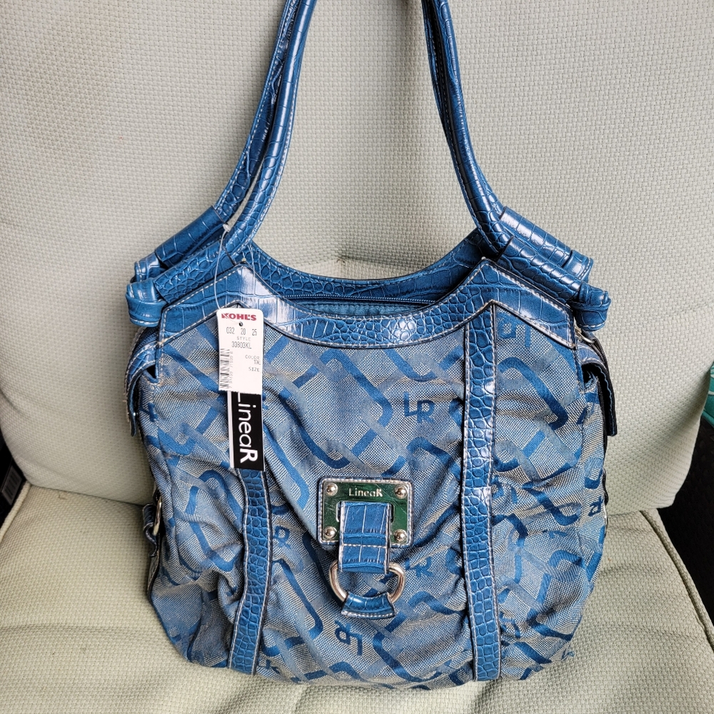 Teal Handbag / Teal Shoulder Bag / Teal Purse - New with Tags NWT